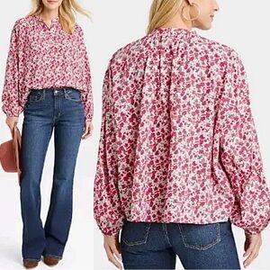 Universal Thread Floral Blouse Size L